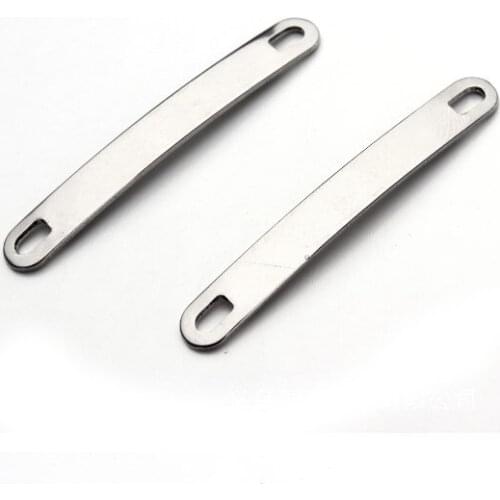 10pcs/lot 49*6mm Connector Metal Alloy Spacer Hole Beads Flat Beads For DIY bracelet Jewelry Making fsg4s