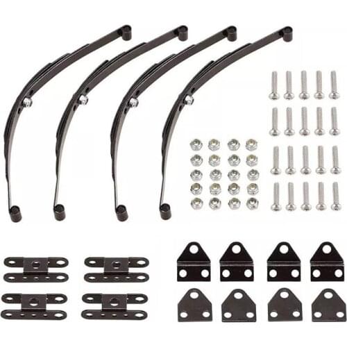 4Pcs 1/10 Rock Crawler Hard Leaf Spring Suspension Stainless Steel Bar for F350 D90 RC4WD Tamiya Axial Truck