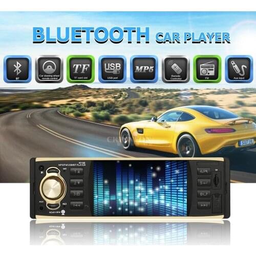 10Pcs/Lot Car Radio Stereo MP3 Player Digital Bluetooth 60W FM Audio Music USB/SD/MMC with In Dash AUX Input (4019B)