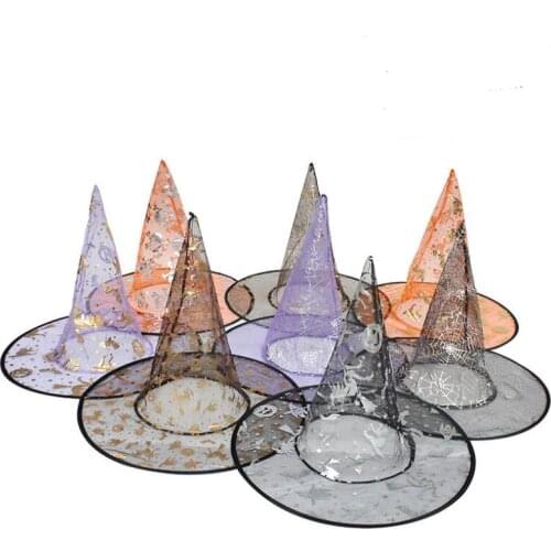 Masquerade Bar Decorating Wizard Witch Hats Costume For Halloween Party Supplies LX4415