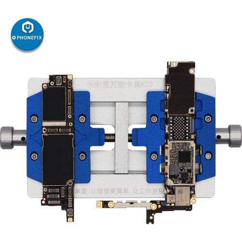 MJ K23 Dual Shaft Phone PCB Soldering Holder Fixture for iPhone Repair Motherboard Soldering Repair Fixture for Samsung Repair
