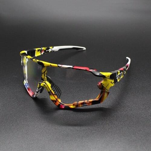 Photochromic Cycling Glasses Bicycle Outdoor Sports Sunglasses Discoloration Glasses MTB Road Bike Goggles Bike Eyewear TR90