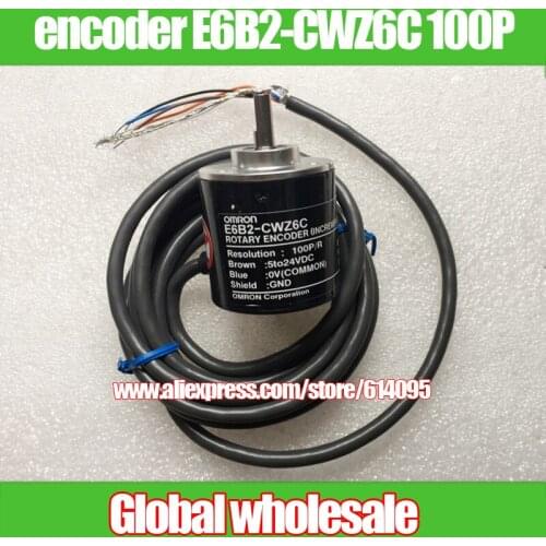 Free shipping incremental rotary encoder / encoder E6B2-CWZ6C 100P/R / for Omron rotary optical encoder