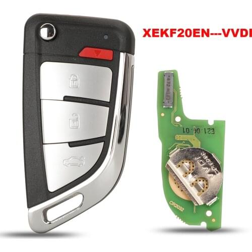 Xhorse jingyuqin XEKF20EN VVDI Key With Super Remote XT27 Chip For VVDI Key Tool MINI Max 4BUTTONS