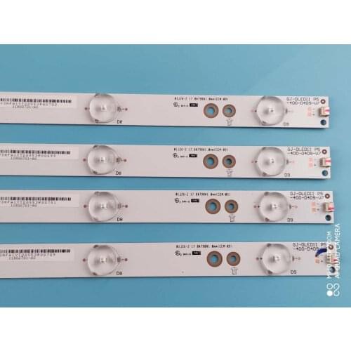 New Kit) 4 PCS 9LEDs 798mm LED backlight strip for Sony TV KDL-40R380D 40PFL3240 GJ-DLEDII P5-400-D409-V7 TPT400LA-J6PE1