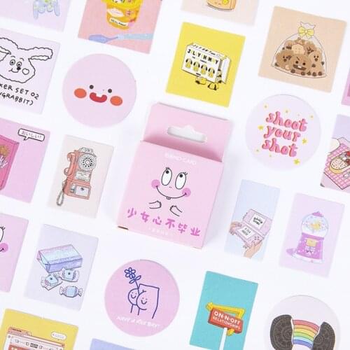 Girl heart does not graduate Decorative Stationery mini Stickers set Scrapbooking DIY Diary Album Stick Lable
