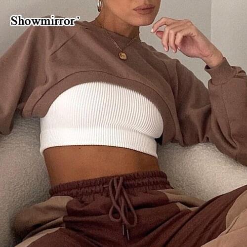 Showmirror Women's Short Hoodies