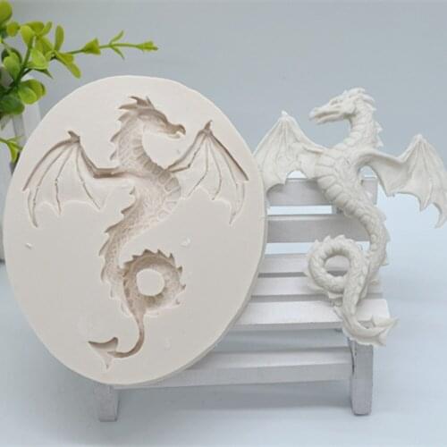 Dragon Silicone Mold for DIY Epoxy Resin Chocolate Candy Pastry Dessert Decoration Fondant Mould Kitchenware Baking Tool