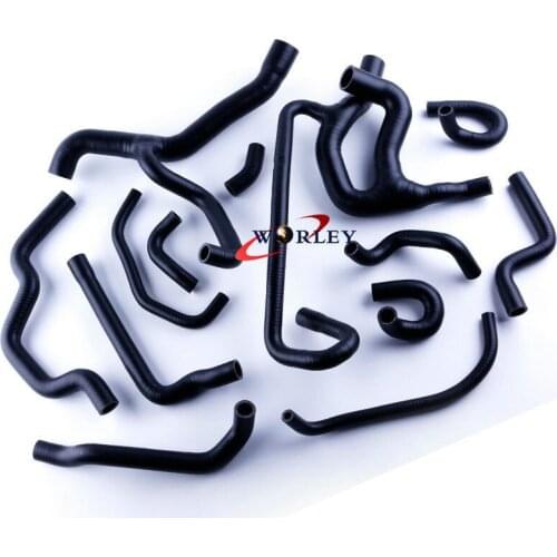 SILICONE RADIATOR HOSE FOR RENAULT Clio WilliamS 19 16S 16V F7P 1.8L 88-97 BLACK