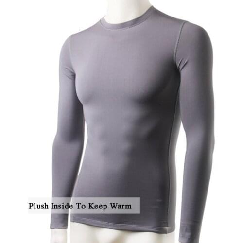 Tracksuit For Men Solid Corset Top Winter Men Slim Fit Long Sleeve Thermal Underwear Basic Tops Undershirt New