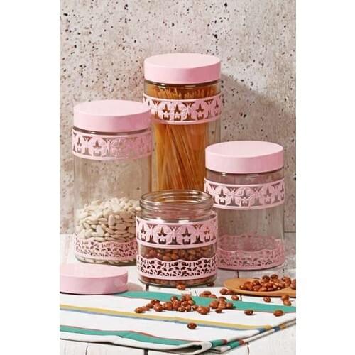 The Vanillia Glass Storage Container 4'lü Set HDY191