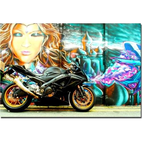 Suzuki GSXR Superbike Picture Wall Art Poster Canvas Prints Painting for Living Room Decor