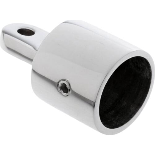 Eye End Cap Bimini Top Fitting Boat Hardware 1'' 25mm - Marine grade 316 stainless steel material, polished surface