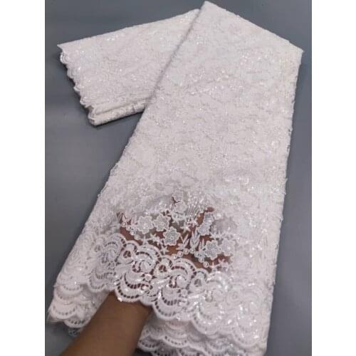 Tulle Lace Fabrics African Lace Fabric 2021 High Quality Embroidery French Net Lace Nigerian Lace Fabrics For Sewing 5Yards