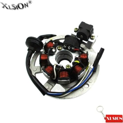 XLSION Aftermarket 7 Coil 5 Wires Magneto Stator For Eton Arctic Cat 50cc 90cc 2 Stroke Scooter ATV