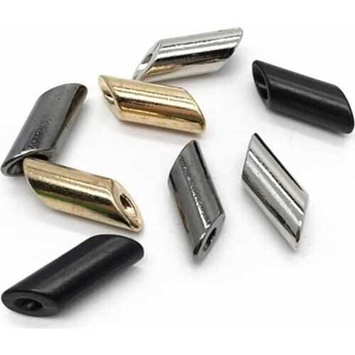 XUNZHE 10Pcs 22*7*5mm Metal Cord End Rope Buckle Sportswear Waist Rope Cap Rope Trousers Rope Buckle DIY Paracord Accessories