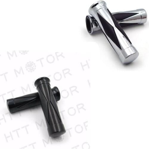 1''Hand Grips for Harley Davidson Softail Cross Bones Deuce Rocker chrome BLACK Aftermarket free shipping motorcycle part