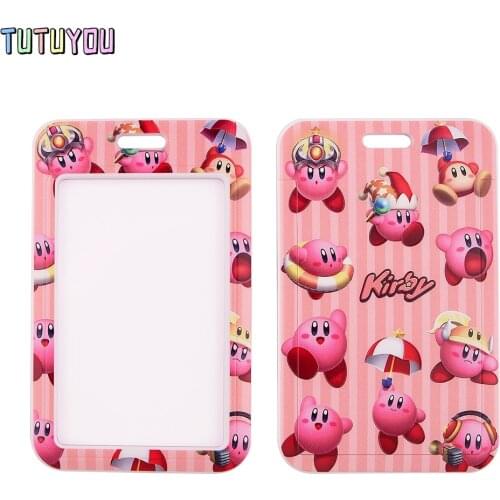 1pcs PC2759 Cartoon Pink Neck Strap Lanyard For Key Id Card Gym Mobile Phone Strap Usb Badge Holder Diy Hang Rope Lariat Lanyard