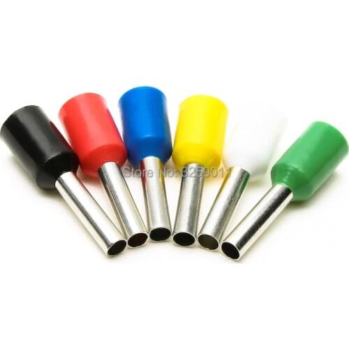 1000PCS EV1508 1.5mm Electrical Crimp Terminal Block Tubular Wire Connector Cable Cord End Bootlace Ferrule tubular E1508 AWG16