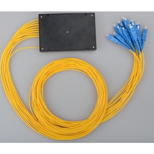1x16 ABS Cassette SC/UPC PLC splitter Module 1:16 Optical ftth PLC Fiber optic Splitter 1.5m