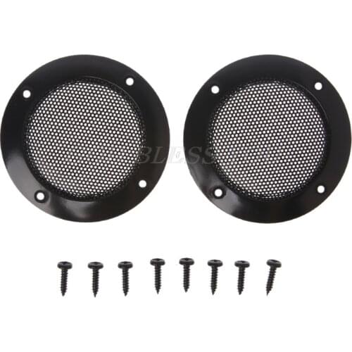 2PCS 2 Inch Black Car Speaker Grill Mesh Enclosure Net Protective Cover Speaker Drop Shipping