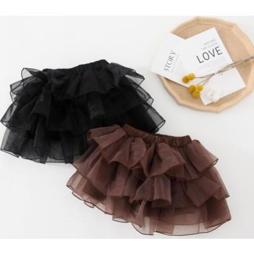 2021 Wholesale New Girls Tu Tu Skirt Autumn Cotton Fashion Girls Skirts 1-7 years MY534