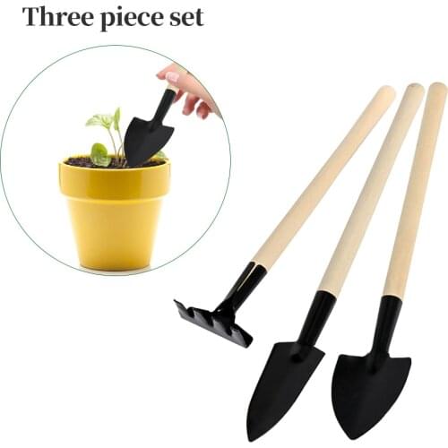 3PCs/Set Home Gardening Tool Mini Tool Spade Shovel Rake Planting Tools Combination Planting Outdoor Camping Tools 50% off