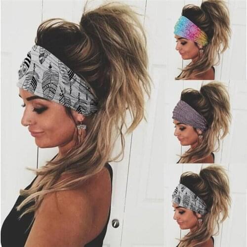 3 Style New Womens Bohemian Wide Cotton Stretch Headband Girls Lady Headwear Turban Bandana Sports Hair Accessories