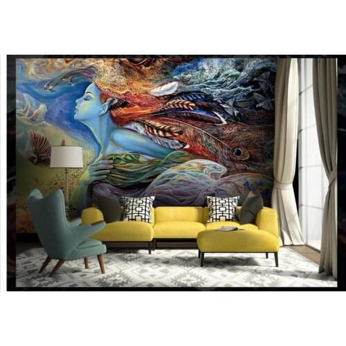 3D wallpaper custom mural beauty Dream fairy paintings TV setting wall non-woven wallpaper room decoration