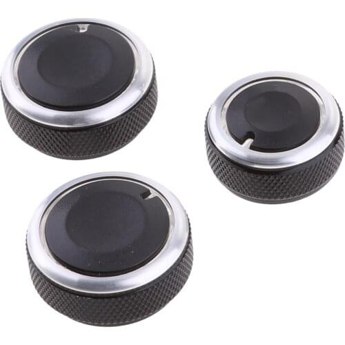 3x Car Air Conditioning A/C Heat Control Switch Knobs for 2002-2013 VW