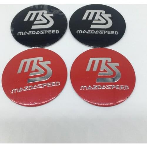 4pcs 56mm 5.6cm MS Car logo Wheel Center Cap rim Badge dust-proof covers decal refit Creative decoration emblem sticker