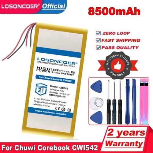 LOSONCOER 8500mAh Top Brand 100% New Battery for Chuwi Corebook CWI542 Tablet PC Batteries +free tools