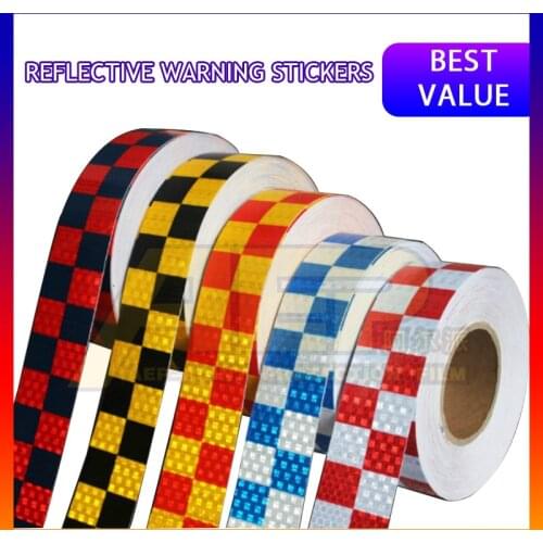 Car Accessories Reflective Sticker Safety Mark Warning Reflector Strips For Car Bicycle Truck Trailer Reflection Decor