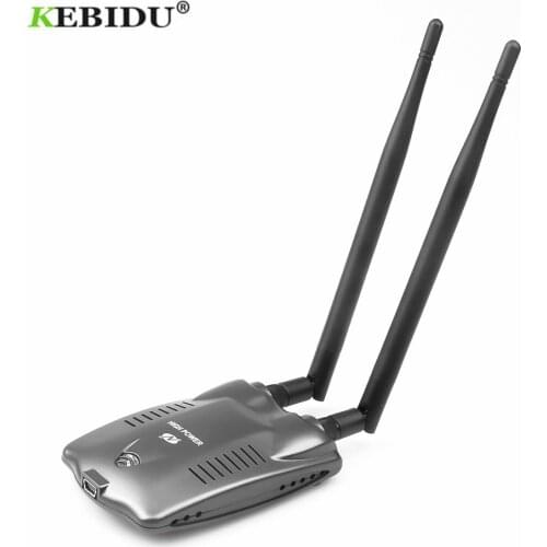 Kebidu 3000mW PC wireless access point usb wifi adapter Long Range BT-N9100 Beini Dual Antenna RTL8192FU Network Card