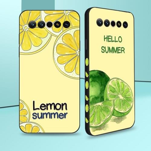 Cool Summer Fruit Case For Meizu 15 Lite 16 th Plus Lemon Soft Shell Cover For Meizu 16X 16XS 16T 16S 17 18 Pro