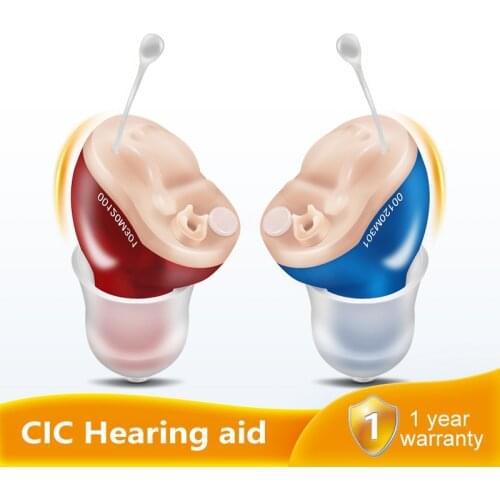T23 CIC Digital Hearing Aid Mini Invisible Wireless Sound Amplifier For Elderly Deafness Adults Portable Left&Right Ear Care Aid