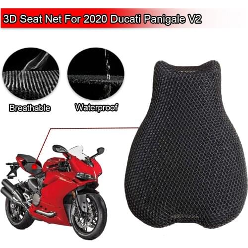 For DUCATI Panigale V2 Seat Cowl Cushion Pad Cover Waterproof Sunproof Insulation Net 3D Mesh Protector Motorcycle Accessories