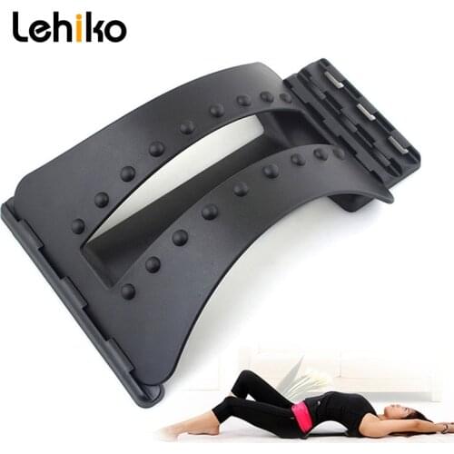 Back Massager Stretcher Fitness Massage Equipment Stretch Relax Stretcher Lumbar Support Spine Pain Relief Chiropractic Dropship