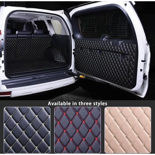 Cargo Rear Trunk Tailgate Tail Gate Door Mat Cover Floor Carpet Mud Pad Kick Tray For Toyota Land Cruiser Prado 150 2010-2018