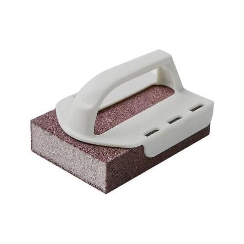 Magic Carborundum Sponge Melamine Emery Sponge with handle Pot Brush for Removeing Rust Pan Descaling Clean Rub Kitchen Gadget