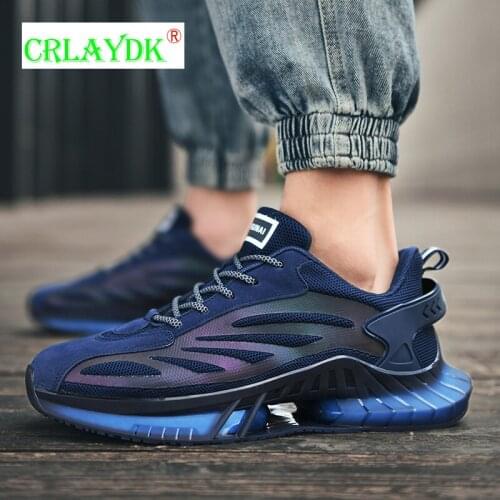 CRLAYDK Men Colorful Glow-in-the-dark Sneakers Plus Size Running Youth Boys Walking Shoes Anti Skid Street Sport Workout Tennis