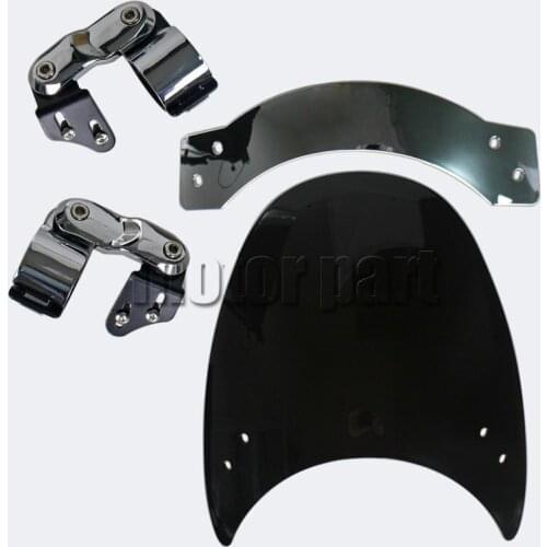 9'' Windscreen For Honda Shadow VLX 600 VT600C VT600CD Deluxe Spirit 1100 VT1100C Nighthawk CB250 Motorcycle Windshield