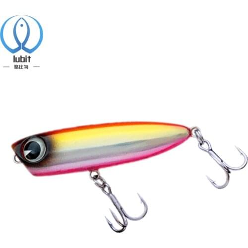Lubit 2020 New Popper Pencil Lure 45mm 3g Topwater floating Lure for Trout Fishing Bait Hard Bait Wobbler Bait ima qoop 45