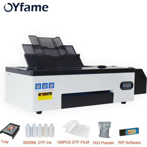 OYfame 2021 New A3 DTF T shirt Printing Machine Heat Press DTF Printer A3 Direct Trasnfer Film Print for T shirt Jeans Hoodies