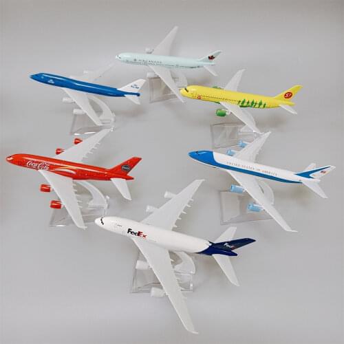 Lufthansa Russian France Chile KLM Brazil Spain British USA Airbus A340 A350 B737 B747 B787 Plane Model Airplane Aircraft 16cm