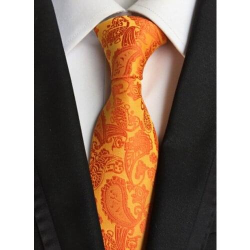 8cm Mens Ties Jacquard Woven Paisley Necktie Wholesale