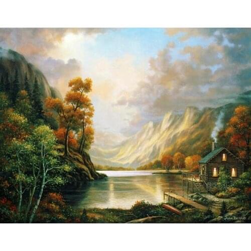 Oneroom Dmc Cross stitch series Home decoration 14/16/18/28 Diy Needlework kits embroidery Cross stitch kit Park 4