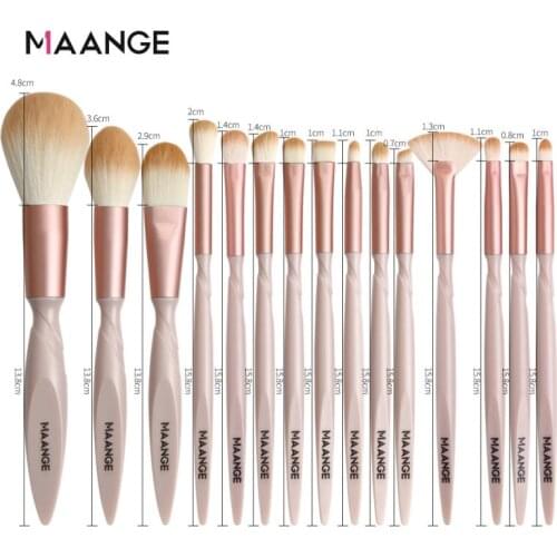 15 Pcs Makeup Brushes Pro Brush Set Powder EyeShadow Blending Eyeliner Eyelash Eyebrow Make up Beauty Cosmestic Brushes