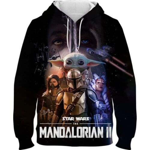 2021 New Fashion Men Women Children Sweatshirts The Mandalorian Hoodies 3D Print Pullover Long Sleeve Casual Clothing Tops
