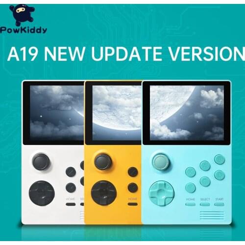 POWKIDDY A19 Pandoras Box Android Supretro Handheld Game Console IPS Screen Built-In 3000+Games 30 3D Games WiFi Download